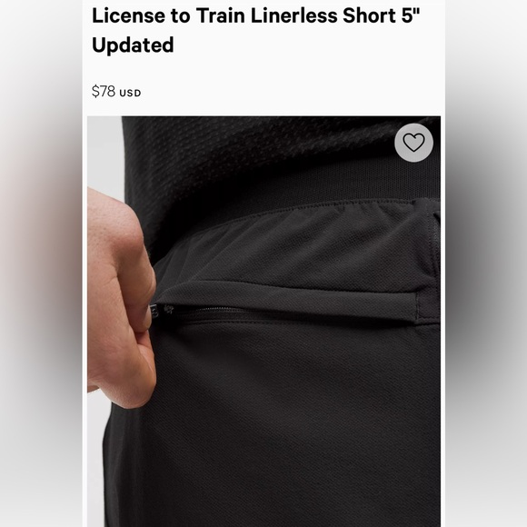 Mens Lululemon License to Train Shorts - Picture 5 of 6